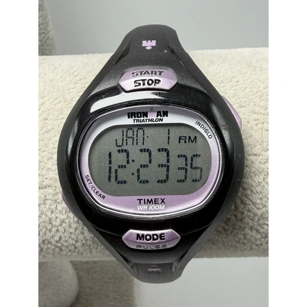 Timex T5K187 New Battery 689‎ Ladies Ironman Triathlon 34MM 7.5